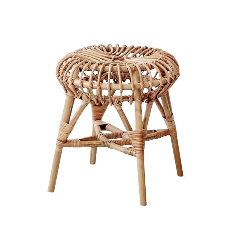 Tabouret Osier Rond et Nordique