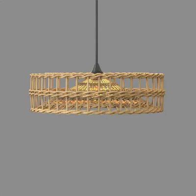 Suspension Rotin Design et Moderne