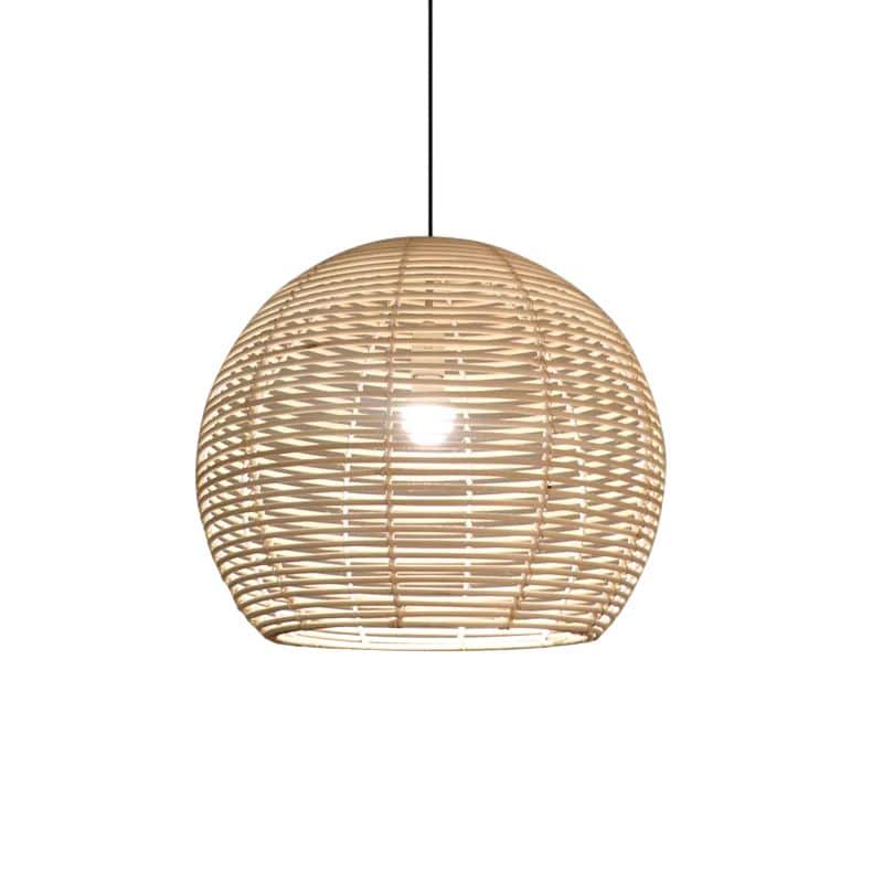 Suspension Rotin LED Chic au Style Chinois